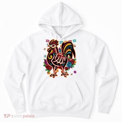 Sugar Skull Mexican Chicken Bone Halloween Day Of Dead Hoodie