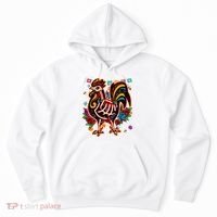Sugar Skull Mexican Chicken Bone Halloween Day Of Dead Hoodie thumb 0