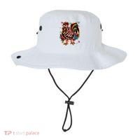 Sugar Skull Mexican Chicken Bone Halloween Day Of Dead Bucket Hat thumb 0
