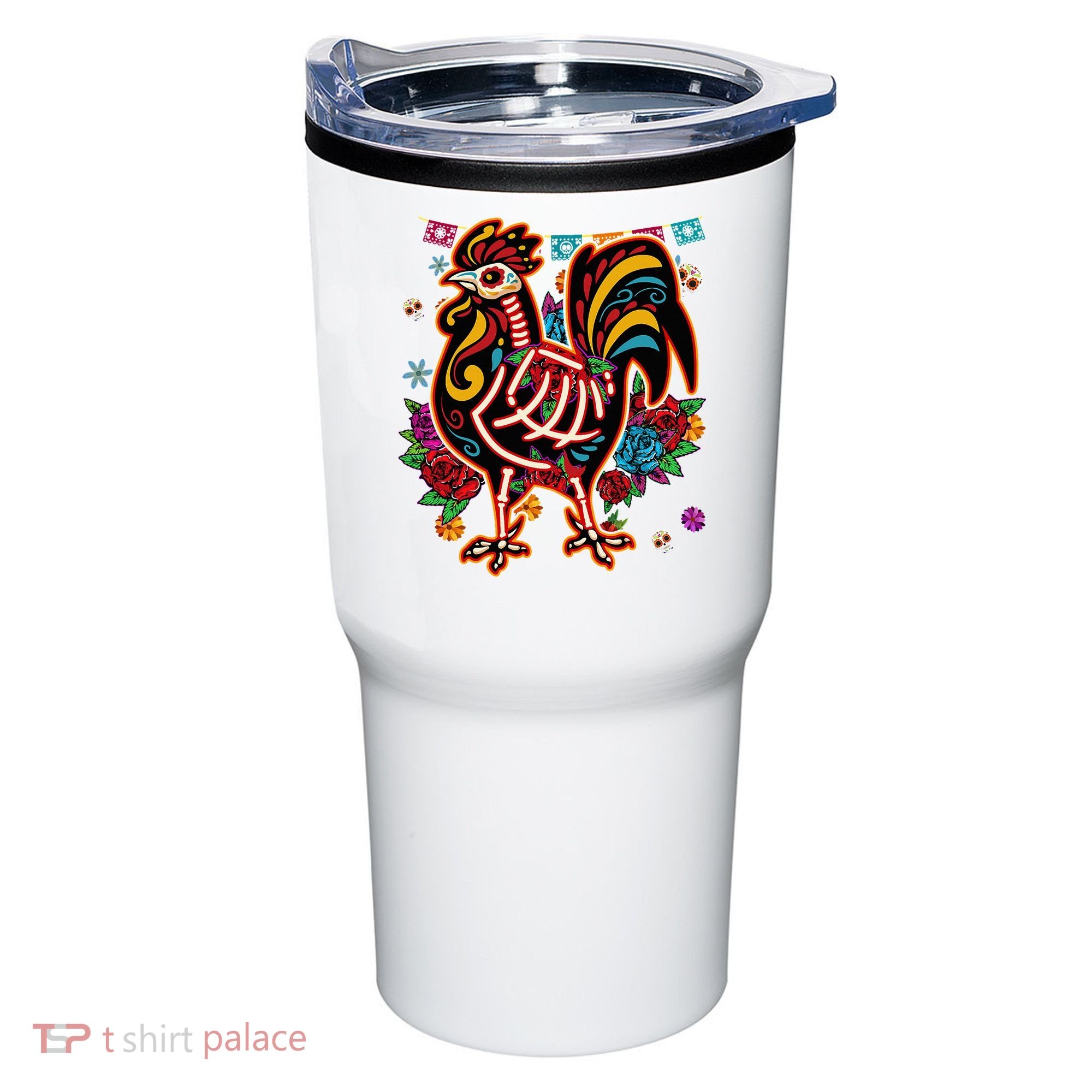 Sugar Skull Mexican Chicken Bone Halloween Day Of Dead Tumbler