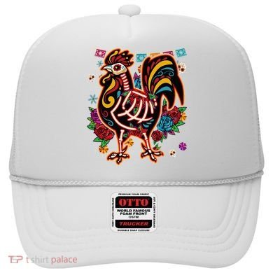 Sugar Skull Mexican Chicken Bone Halloween Day Of Dead Hat