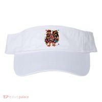 Sugar Skull Mexican Chicken Bone Halloween Day Of Dead Visor thumb 0
