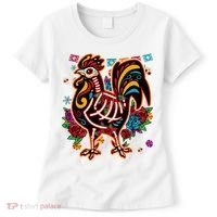 Sugar Skull Mexican Chicken Bone Halloween Day Of Dead Women's T-Shirt thumb 0