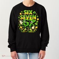 Six Seven Meme 67 St Patricks Day Lucky 6-7 Shamrock Women's Sweatshirt thumb 0