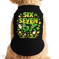 Six Seven Meme 67 St Patricks Day Lucky 6-7 Shamrock Doggie Tank thumb 0