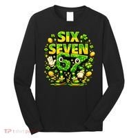 Six Seven Meme 67 St Patricks Day Lucky 6-7 Shamrock Long Sleeve Shirt thumb 0
