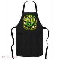 Six Seven Meme 67 St Patricks Day Lucky 6-7 Shamrock Apron thumb 0