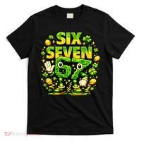 Six Seven Meme 67 St Patricks Day Lucky 6-7 Shamrock T-Shirt thumb 0
