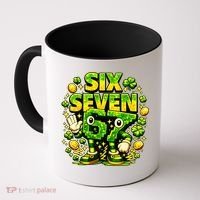 Six Seven Meme 67 St Patricks Day Lucky 6-7 Shamrock Coffee Mug thumb 0