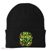Six Seven Meme 67 St Patricks Day Lucky 6-7 Shamrock Beanie thumb 0