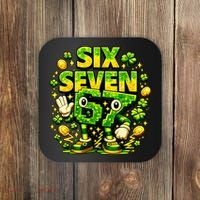 Six Seven Meme 67 St Patricks Day Lucky 6-7 Shamrock Coaster thumb 0