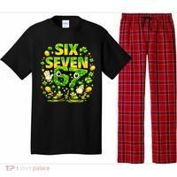 Six Seven Meme 67 St Patricks Day Lucky 6-7 Shamrock Pajama Set thumb 0