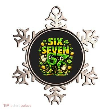 Six Seven Meme 67 St Patricks Day Lucky 6-7 Shamrock Ornament