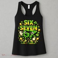 Six Seven Meme 67 St Patricks Day Lucky 6-7 Shamrock Women's Tank Top thumb 3