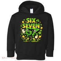 Six Seven Meme 67 St Patricks Day Lucky 6-7 Shamrock Toddler Hoodie thumb 0