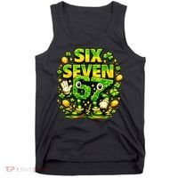 Six Seven Meme 67 St Patricks Day Lucky 6-7 Shamrock Tank Top thumb 0