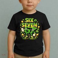 Six Seven Meme 67 St Patricks Day Lucky 6-7 Shamrock Toddler T-Shirt thumb 2