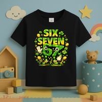 Six Seven Meme 67 St Patricks Day Lucky 6-7 Shamrock Toddler T-Shirt thumb 3