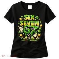 Six Seven Meme 67 St Patricks Day Lucky 6-7 Shamrock Women's T-Shirt thumb 0