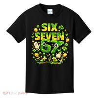 Six Seven Meme 67 St Patricks Day Lucky 6-7 Shamrock Kids T-Shirt thumb 0