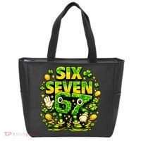 Six Seven Meme 67 St Patricks Day Lucky 6-7 Shamrock Tote Bag thumb 0