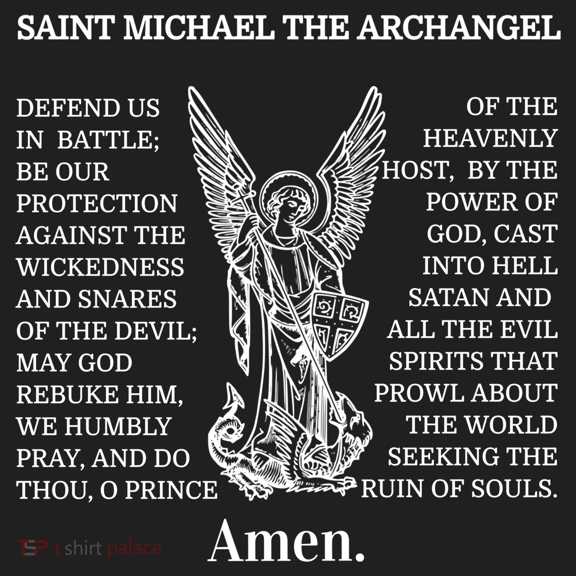 Saint St Michael Prayer Cute Gift Catholic Archangel Christian Beanie