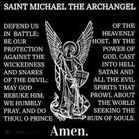 Saint St Michael Prayer Cute Gift Catholic Archangel Christian Women's Hoodie thumb 2