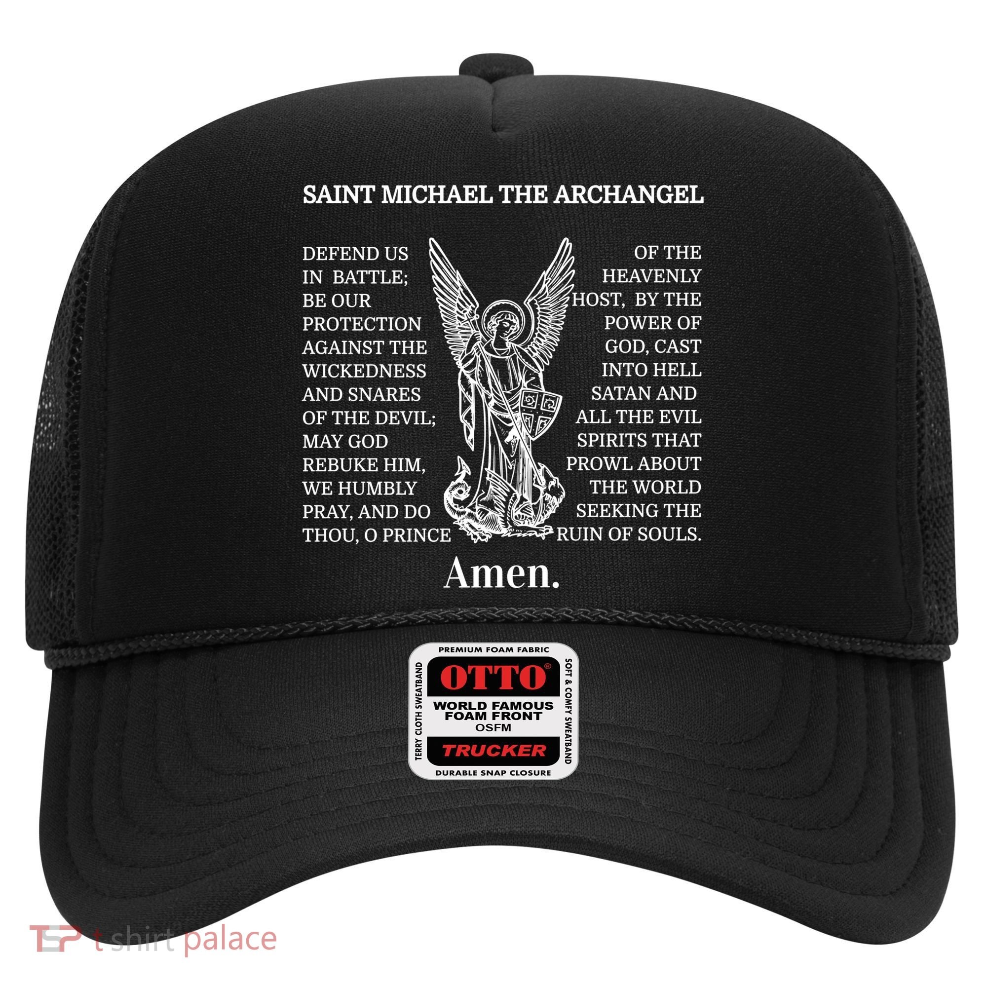 Saint St Michael Prayer Cute Gift Catholic Archangel Christian Hat