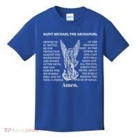 Saint St Michael Prayer Cute Gift Catholic Archangel Christian Kids T-Shirt thumb 0