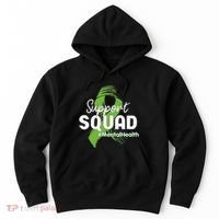 Support Squad Mental Health Awareness Lime Green Ribbon Hoodie thumb 0
