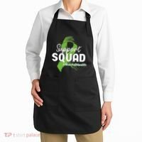 Support Squad Mental Health Awareness Lime Green Ribbon Apron thumb 2