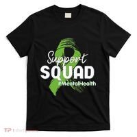 Support Squad Mental Health Awareness Lime Green Ribbon T-Shirt thumb 0