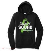Support Squad Mental Health Awareness Lime Green Ribbon Women's Hoodie thumb 0