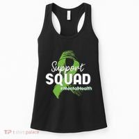 Support Squad Mental Health Awareness Lime Green Ribbon Women's Tank Top thumb 0
