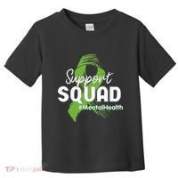Support Squad Mental Health Awareness Lime Green Ribbon Toddler T-Shirt thumb 0