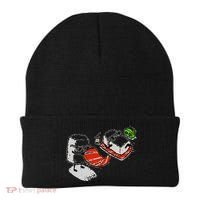 Summer Sushi Maki Nigiri Beach Sun Food Japanese Funny Gift Gift Beanie thumb 0