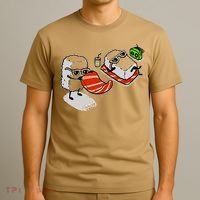 Summer Sushi Maki Nigiri Beach Sun Food Japanese Funny Gift Gift T-Shirt thumb 3