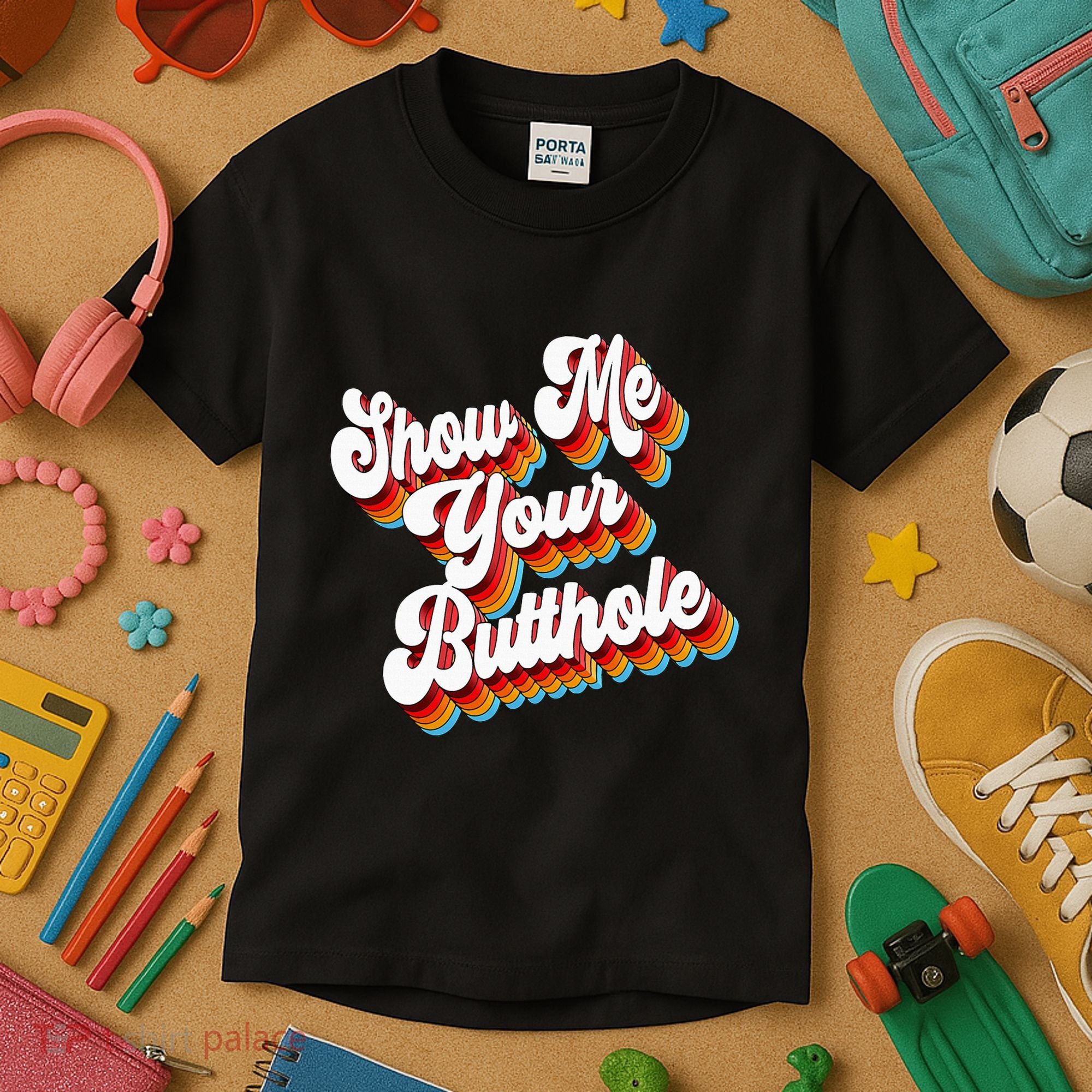 Sarcastic Show Me Your Butthole Kids T-Shirt