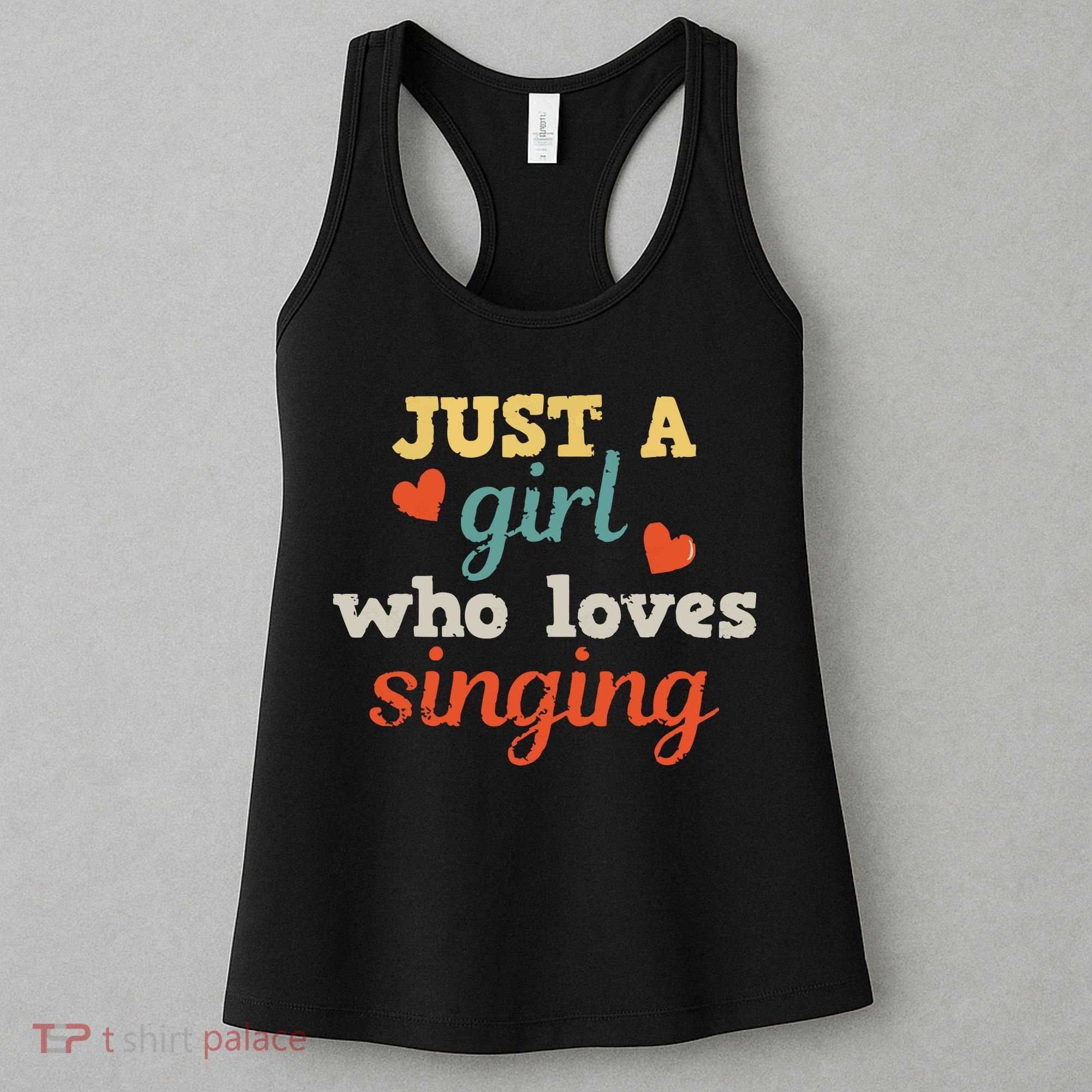 Singing Singer Music Musical Girl Retro Gift Women's Tank Top