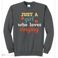 Singing Singer Music Musical Girl Retro Gift Sweatshirt thumb 0