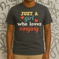 Singing Singer Music Musical Girl Retro Gift T-Shirt thumb 3
