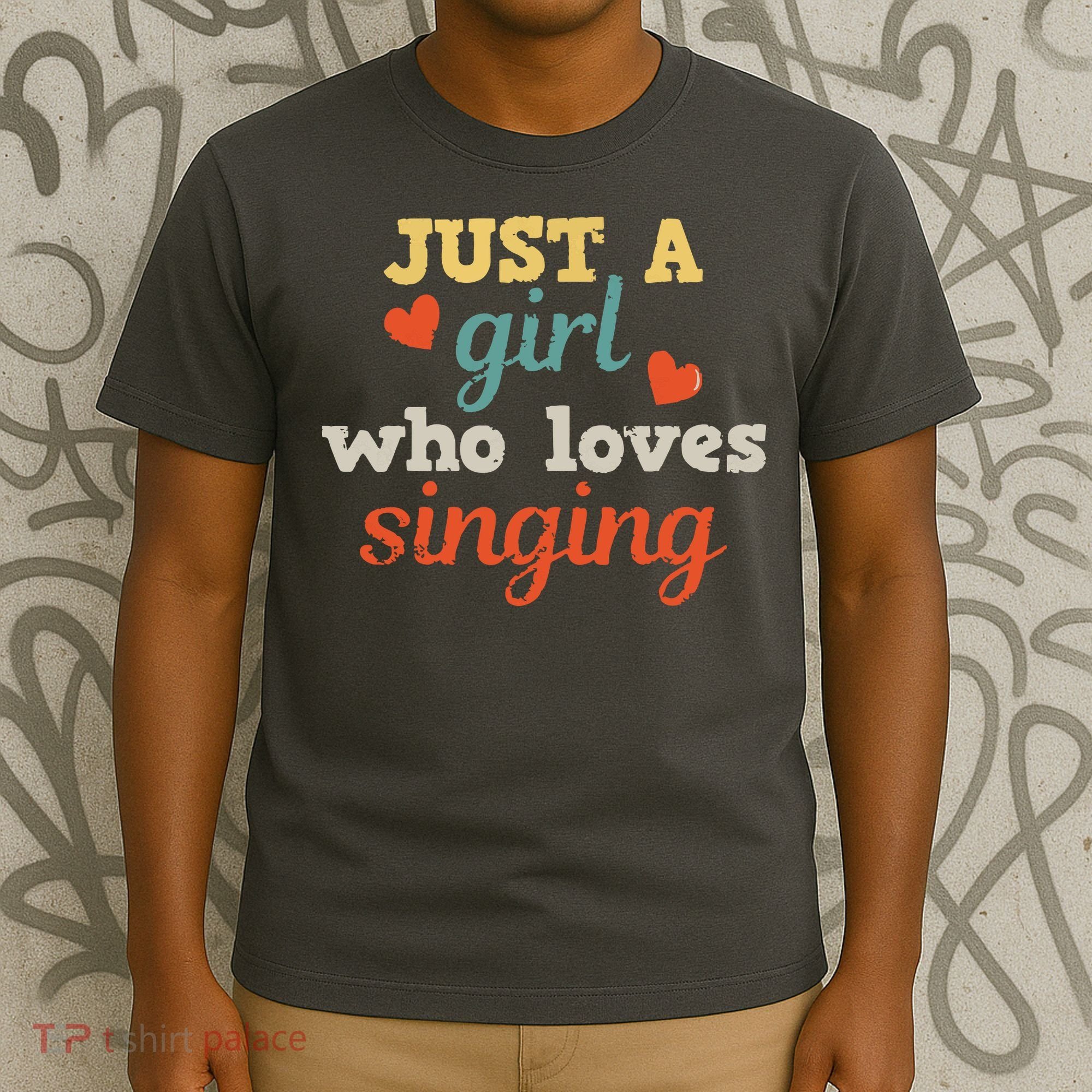 Singing Singer Music Musical Girl Retro Gift T-Shirt