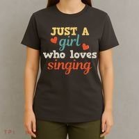 Singing Singer Music Musical Girl Retro Gift T-Shirt thumb 4
