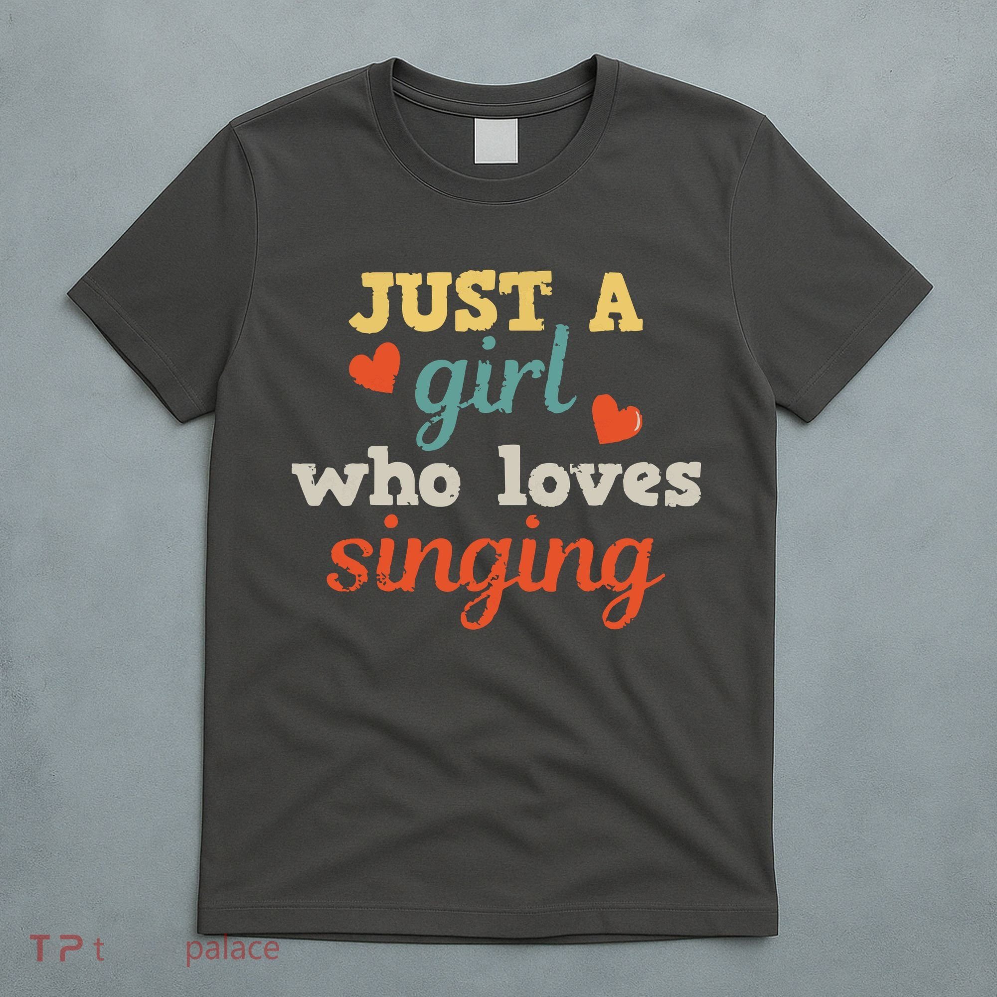 Singing Singer Music Musical Girl Retro Gift T-Shirt