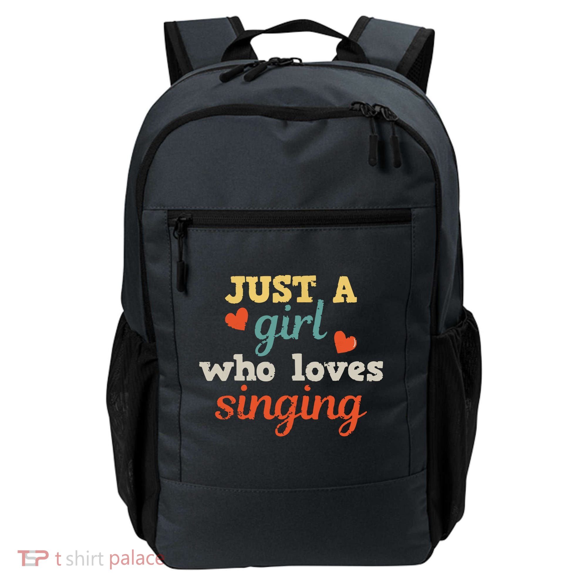 Singing Singer Music Musical Girl Retro Gift Backpack