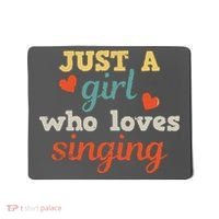 Singing Singer Music Musical Girl Retro Gift Mousepad thumb 0