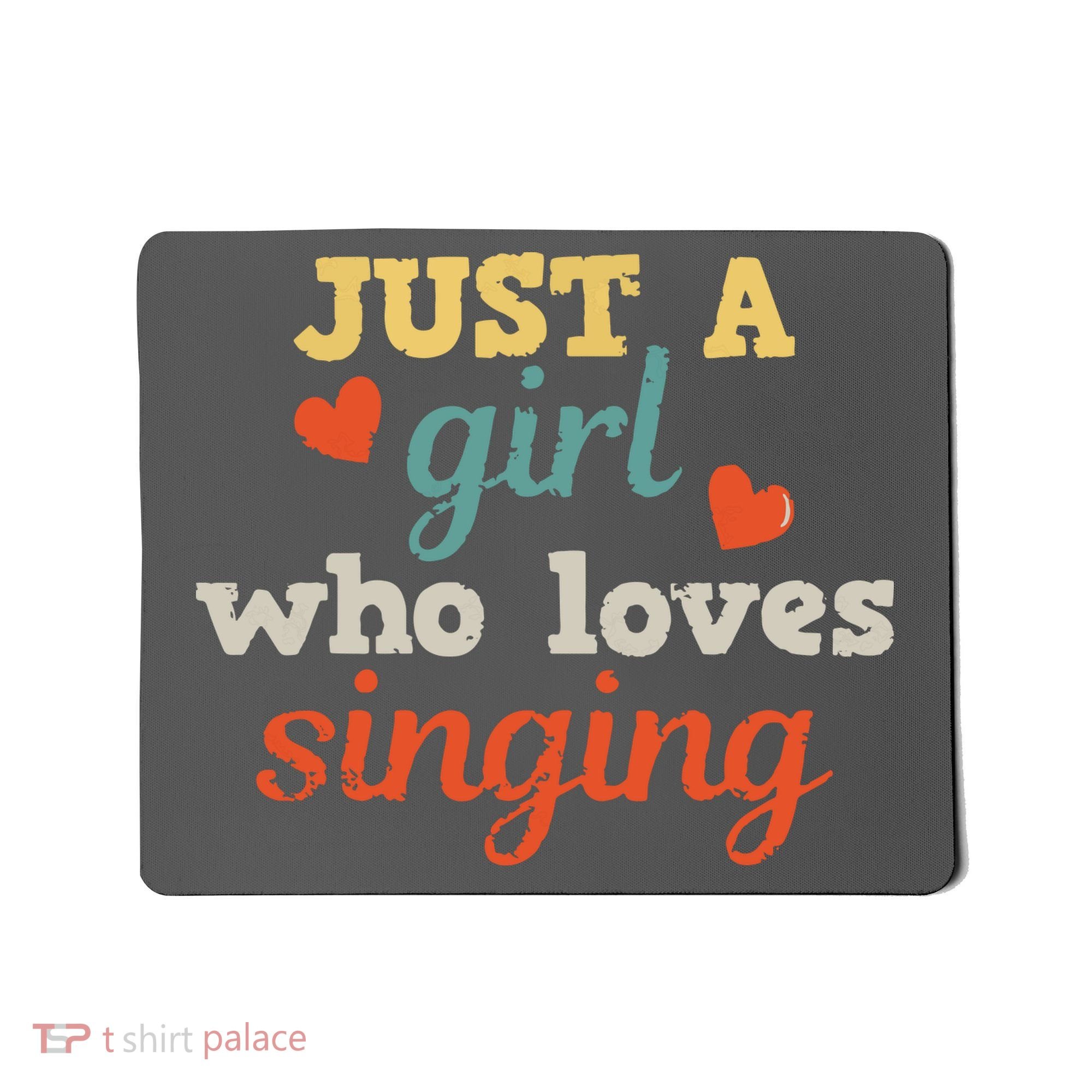 Singing Singer Music Musical Girl Retro Gift Mousepad