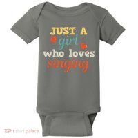 Singing Singer Music Musical Girl Retro Gift Baby Bodysuit thumb 0