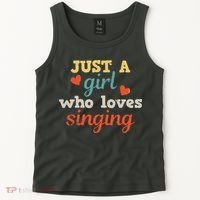Singing Singer Music Musical Girl Retro Gift Tank Top thumb 2