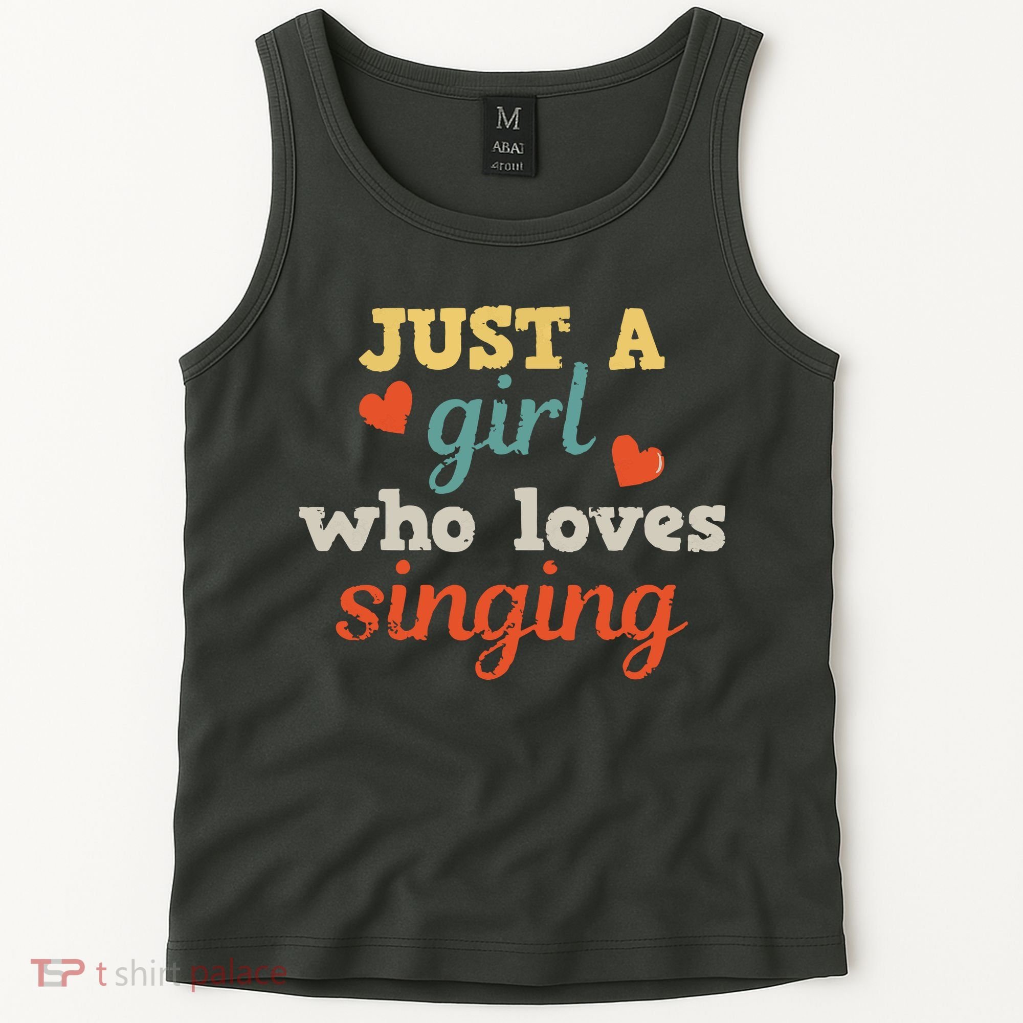 Singing Singer Music Musical Girl Retro Gift Tank Top